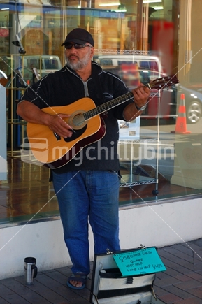 A street musician